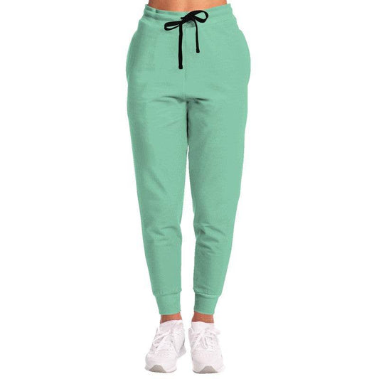 Aquamarine Blue Joggers (BGG2-ME-LI) - Woman Front
