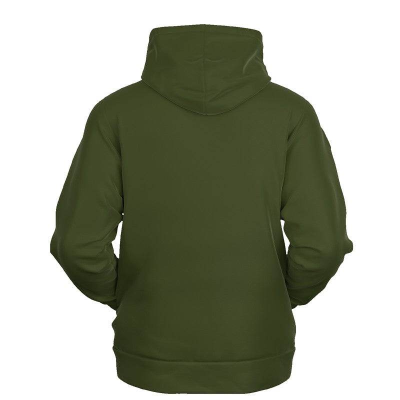 Army Green Hoodie (L-FM-DA) - Ghost Back