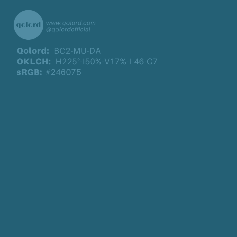 Dark Muted Cyan | BC2-MU-DA