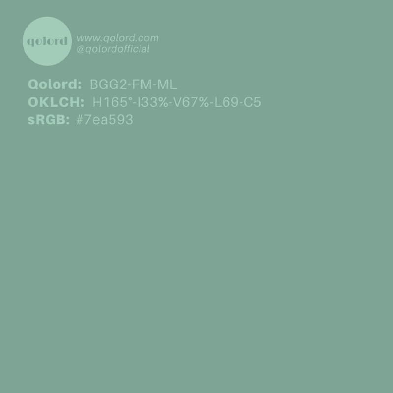 Medium-Light Fully-Muted Green | BGG2-FM-ML