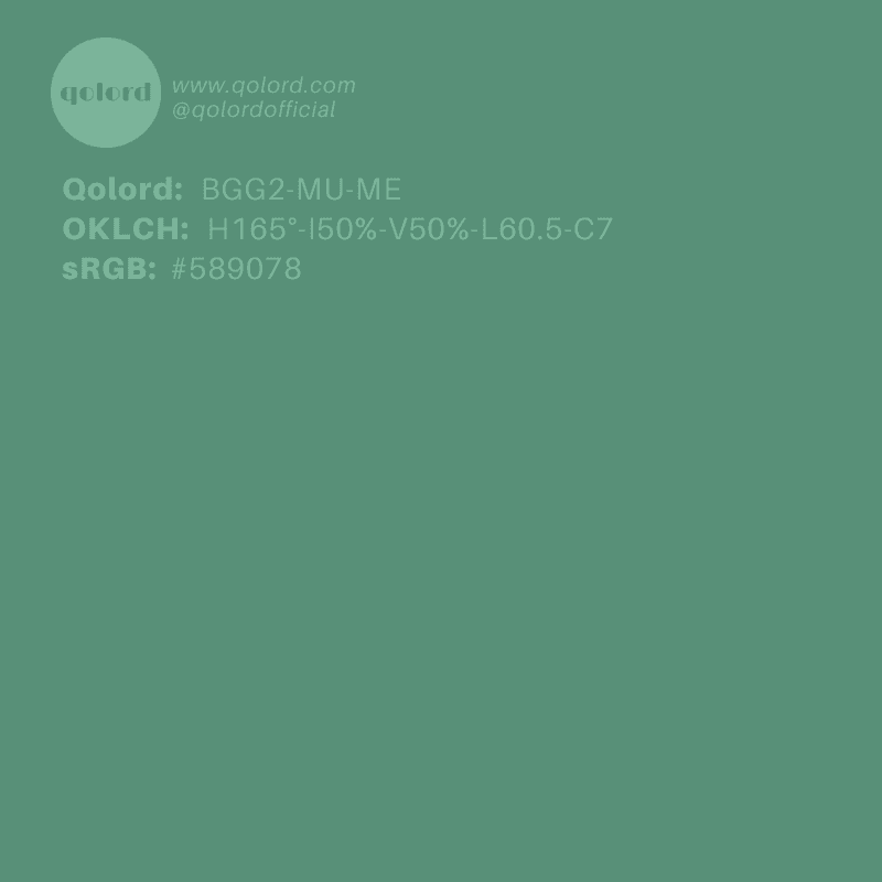 Medium Muted Green | BGG2-MU-ME