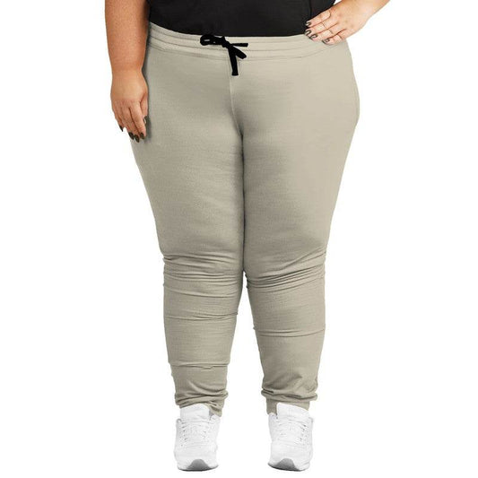 Beige Joggers PLUS (Y-NE-LG) - Woman Front PLUS