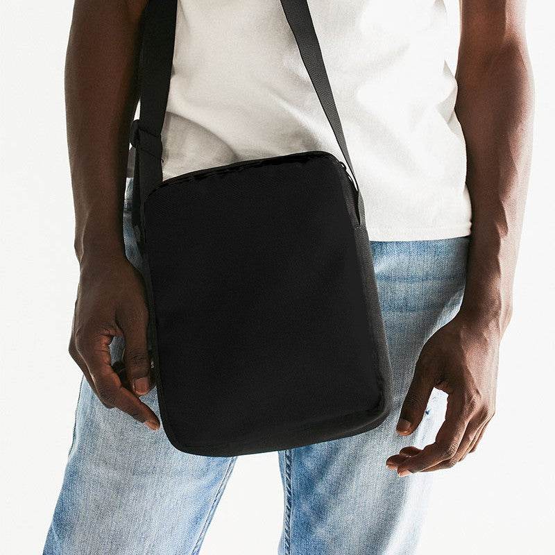 Black Messenger Pouch (N-FN-BL) - Man Front CloseUp