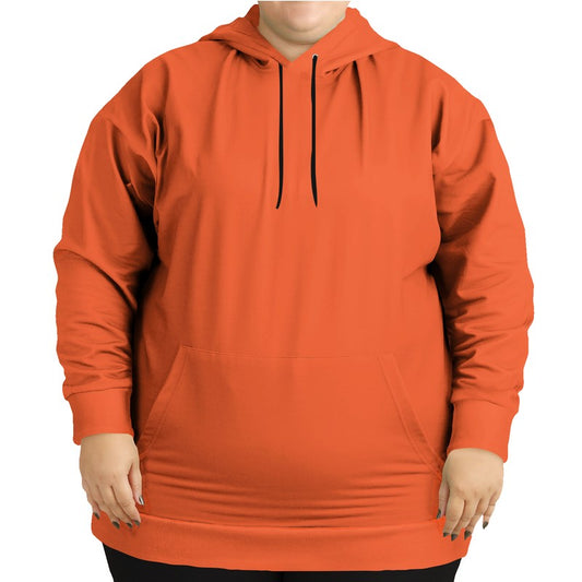 Blaze Orange Hoodie PLUS (OR3-BR-ME) - Woman Front PLUS