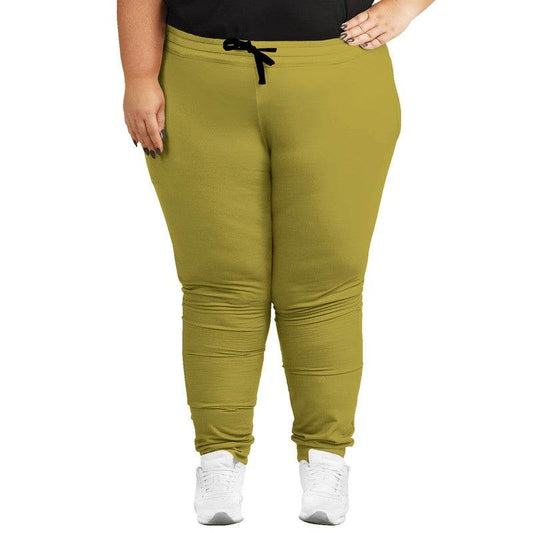 Brass Yellow Joggers PLUS (LY3-ME-MD) - Woman Front PLUS