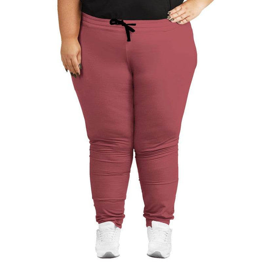 Brick Red Joggers PLUS (RPI2-MU-ME) - Woman Front PLUS