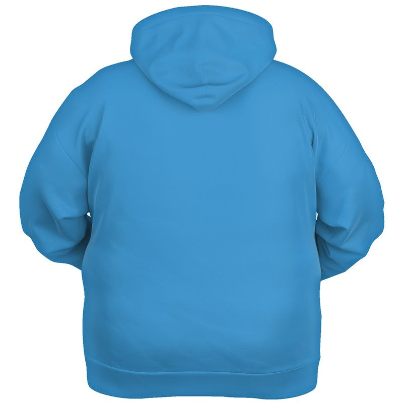 Bright Blue Hoodie PLUS (B-BR-ME) - Ghost Back PLUS