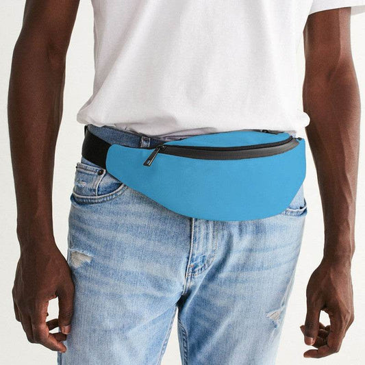 Bright Cyan Belt Bag (BC1-BR-ME) - Man Front CloseUp