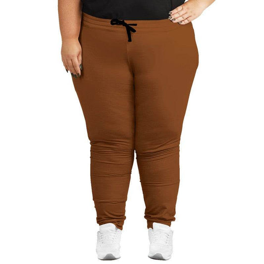 Brown Joggers PLUS (OR1-ME-DE) - Woman Front PLUS
