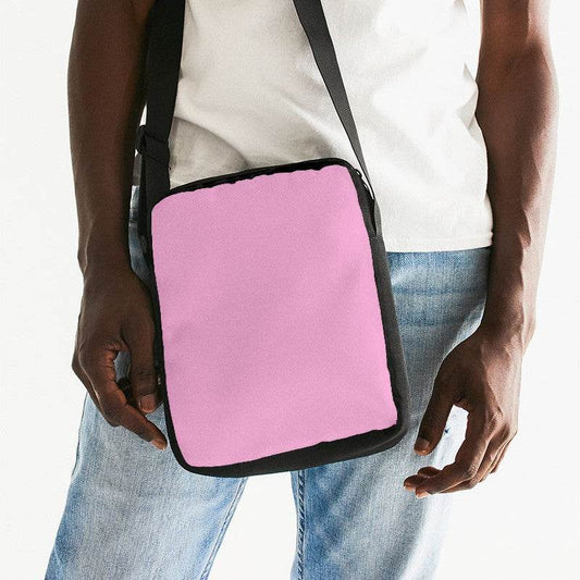 Bubblegum Pink Messenger Pouch (PIM2-MU-LI) - Man Front CloseUp