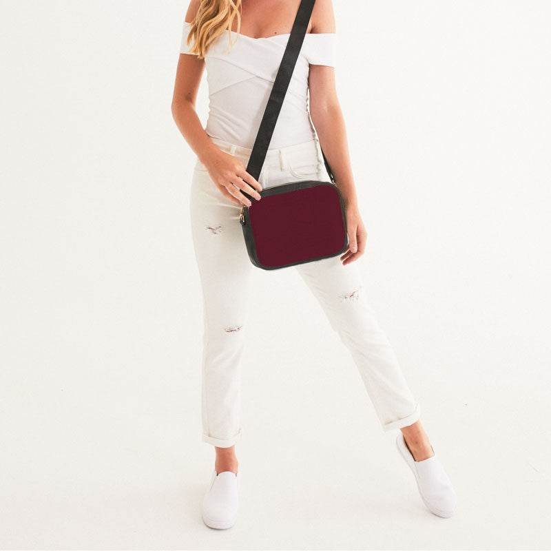 Burgundy Crossbody Bag (RPI2-MU-DE) - Woman Front