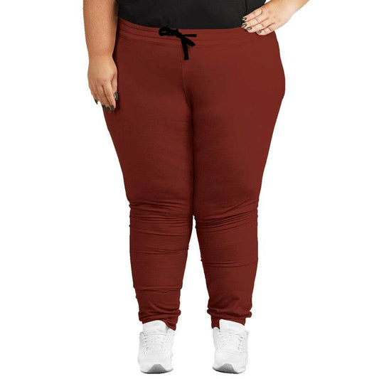 Burnt Umber Joggers PLUS (R-MU-DA) - Woman Front PLUS