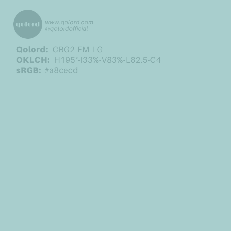 Lightened Fully-Muted Blue-Green | CBG2-FM-LG