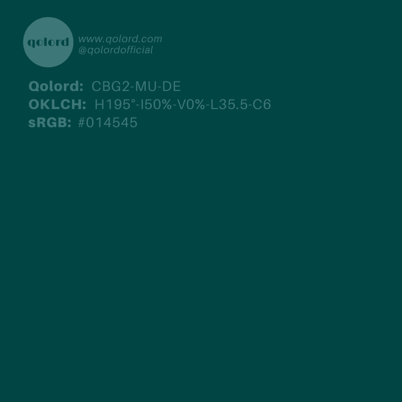 Deep Muted Blue-Green | CBG2-MU-DE