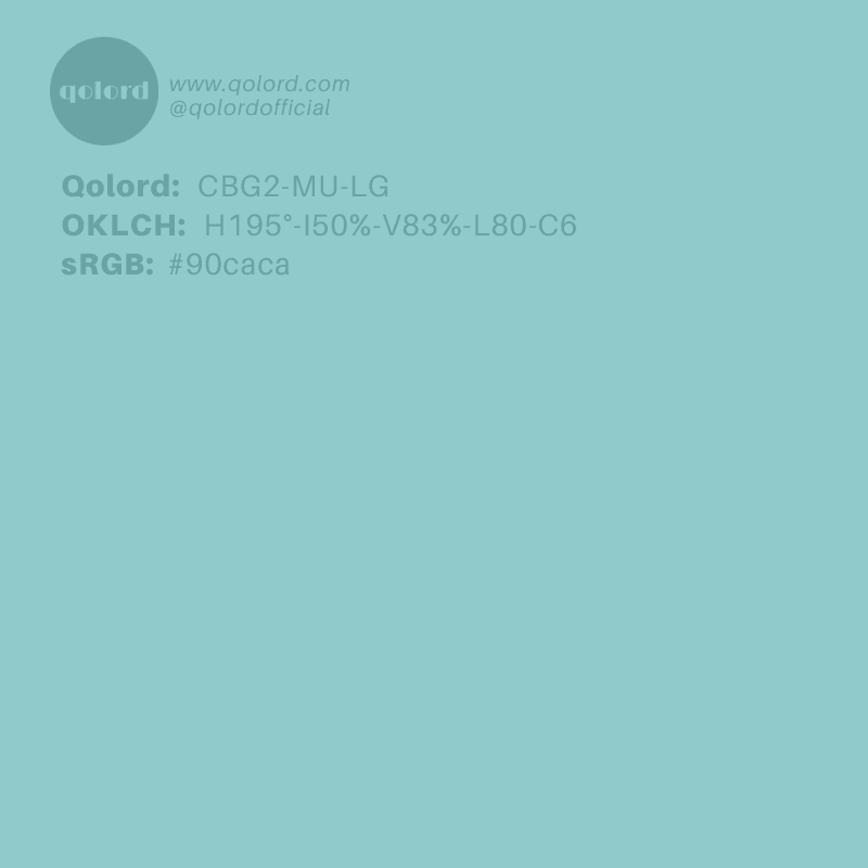 Lightened Muted Blue-Green | CBG2-MU-LG