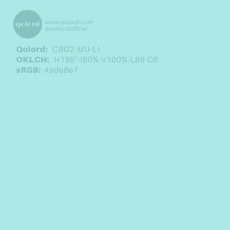 Light Muted Blue-Green | CBG2-MU-LI