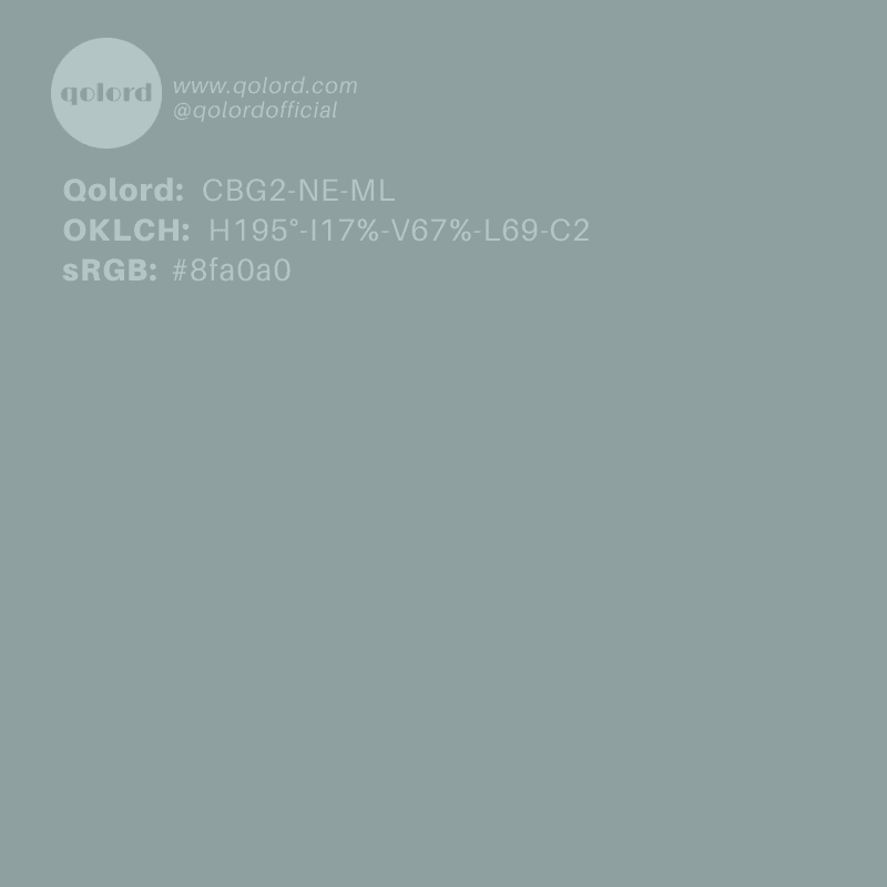 Medium-Light Neutral Blue-Green | CBG2-NE-ML