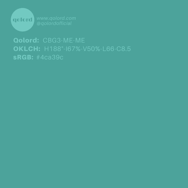 Medium Blue-Green | CBG3-ME-ME