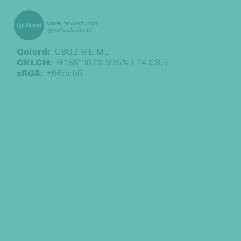 Medium-Light Medium Blue-Green | CBG3-ME-ML