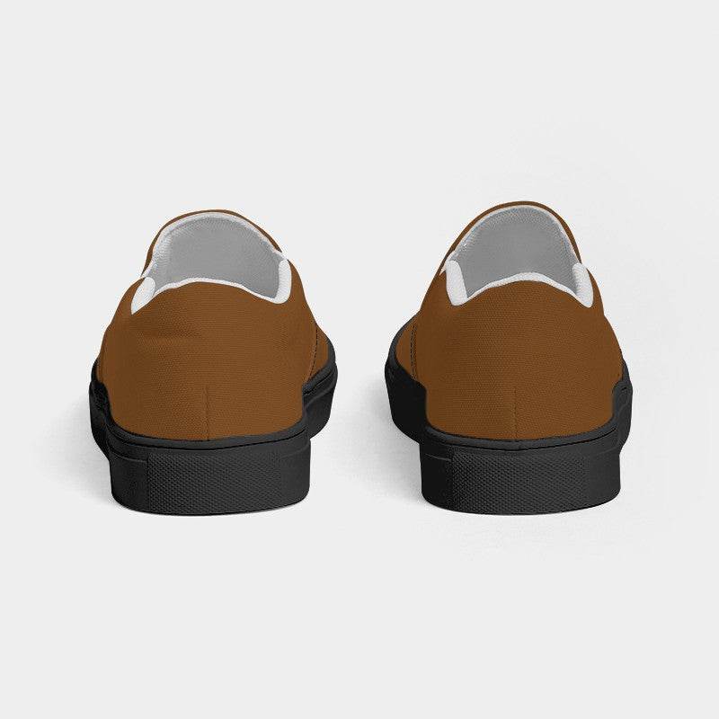 Caramel Women's Slip-On Canvas Sneakers (O-MU-DA) - Back