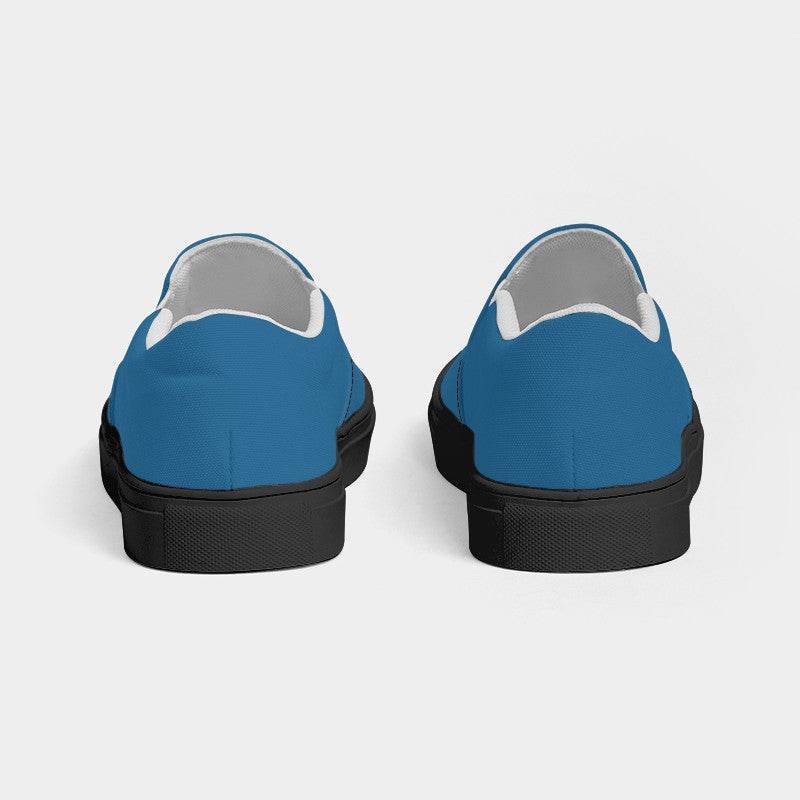 Cerulean Men's Slip-On Canvas Sneakers (B-ME-MD) - Back