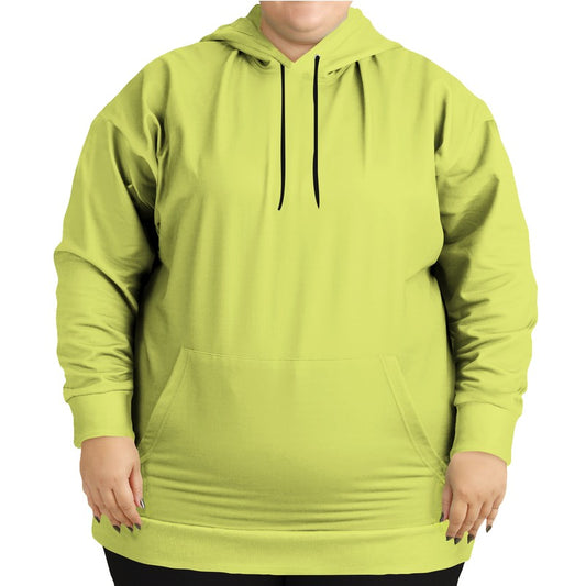 Chartreuse Yellow Hoodie PLUS (LY1-CL-LI) - Woman Front PLUS