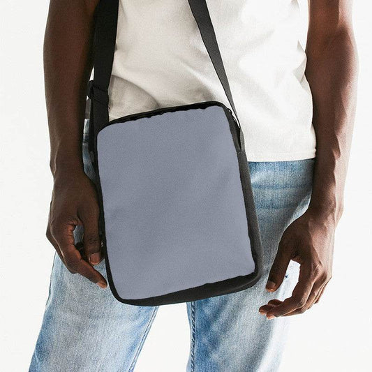 Cool Gray Messenger Pouch (I-NE-ML) - Man Front CloseUp