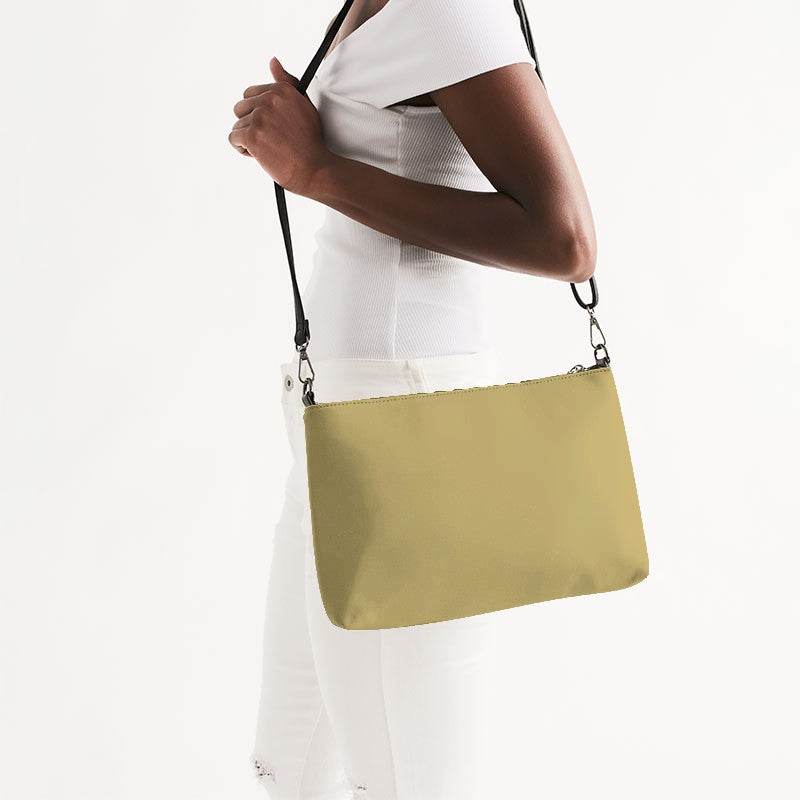 Cornsilk Zip Pouch (Y-MU-ML) - Side CloseUp