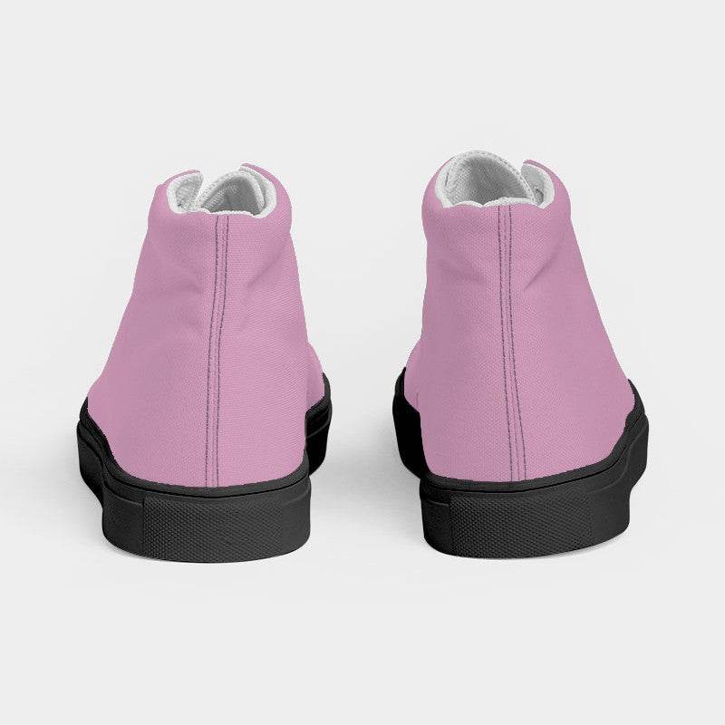 Cotton Candy Women's High-Top Canvas Sneakers (PIM2-FM-LG) - Back