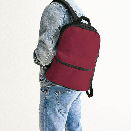 Cranberry Canvas Backpack (RPI2-ME-DE) - Man Back CloseUp