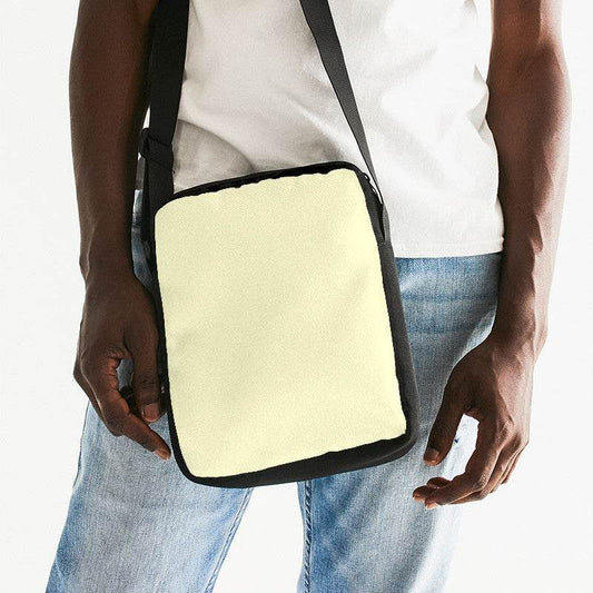 Cream Messenger Pouch (LY2-FM-LI) - Man Front CloseUp