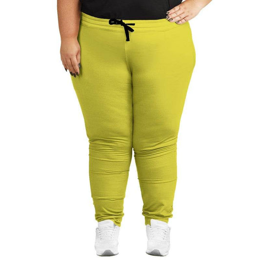 Dandelion Yellow Joggers PLUS (LY2-CL-ME) - Woman Front PLUS