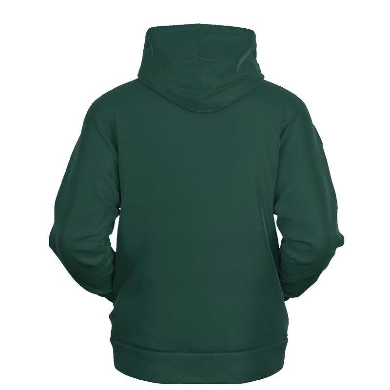Dark Fully-Muted Blue-Green Hoodie (BG-FM-DA) - Ghost Back