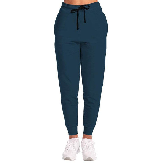 Dark Fully-Muted Blue Joggers (B-FM-DA) - Woman Front
