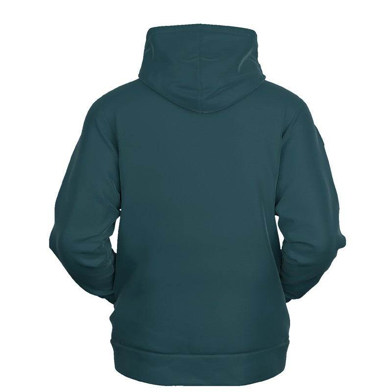 Dark Fully-Muted Cyan Hoodie (C-FM-DA) - Ghost Back