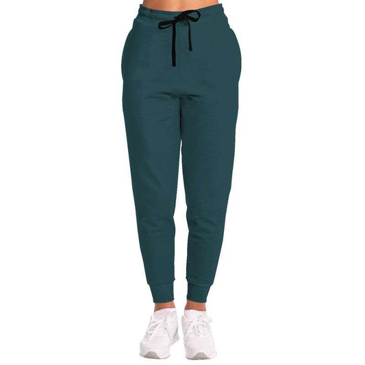 Dark Fully-Muted Cyan Joggers (C-FM-DA) - Woman Front