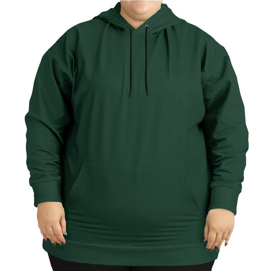 Dark Fully-Muted Green Hoodie PLUS (BGG2-FM-DA) - Woman Front PLUS