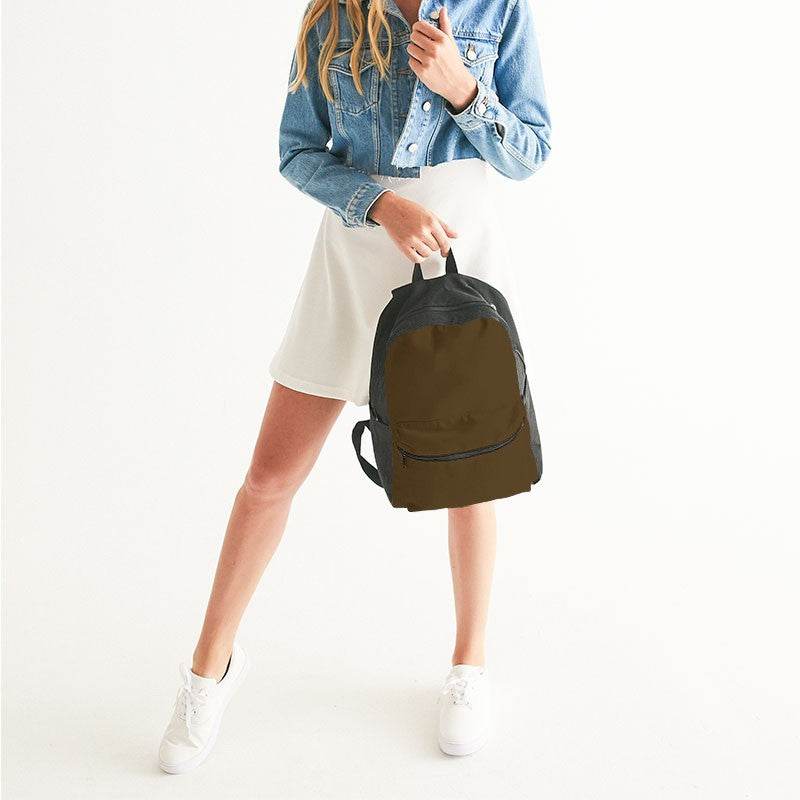 Dark Fully-Muted Orange Canvas Backpack (YO2-FM-DA) - Woman