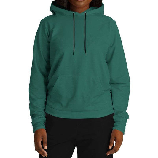 Dark Muted Blue-Green Hoodie (BG-MU-DA) - Woman Front