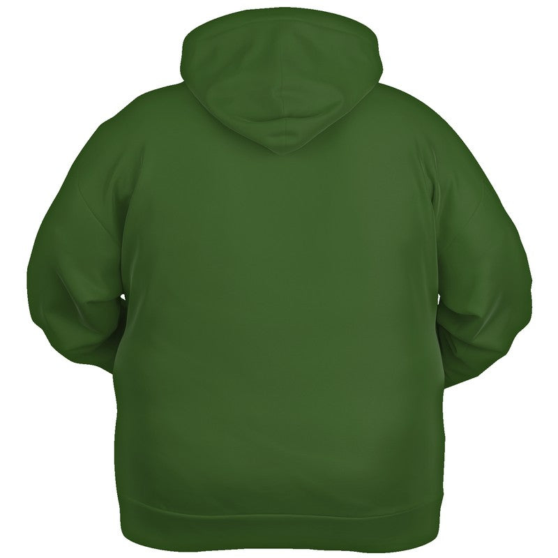 Dark Muted Lime Hoodie PLUS (GL2-MU-DA) - Ghost Back PLUS