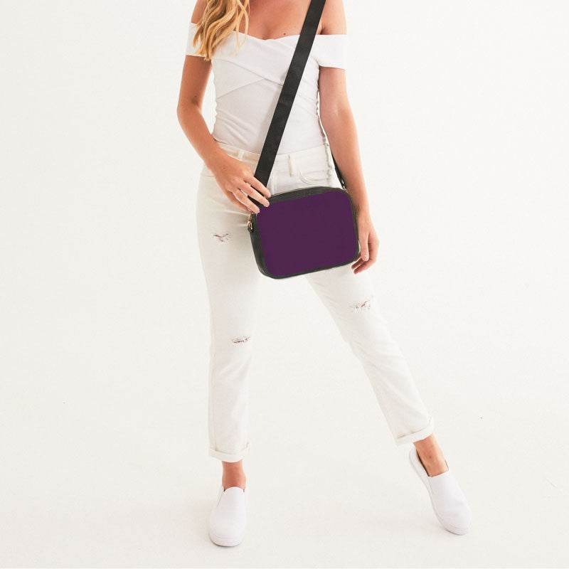 Dark Muted Magenta Crossbody Bag (M-MU-DA) - Woman Front