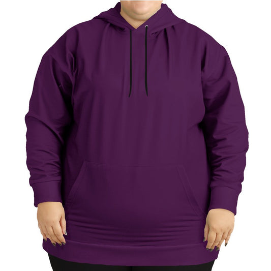 Dark Muted Magenta Hoodie PLUS (M-MU-DA) - Woman Front PLUS