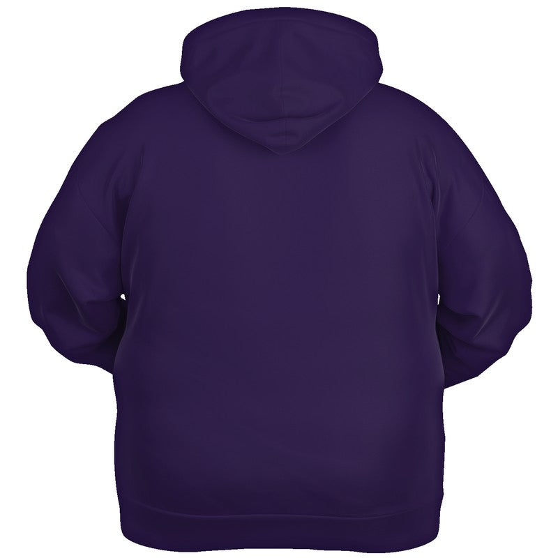 Dark Muted Purple Hoodie PLUS (PU-MU-DA) - Ghost Back PLUS