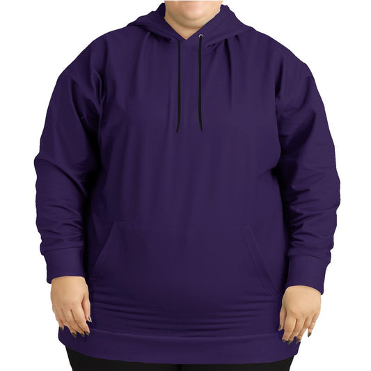 Dark Muted Purple Hoodie PLUS (PU-MU-DA) - Woman Front PLUS