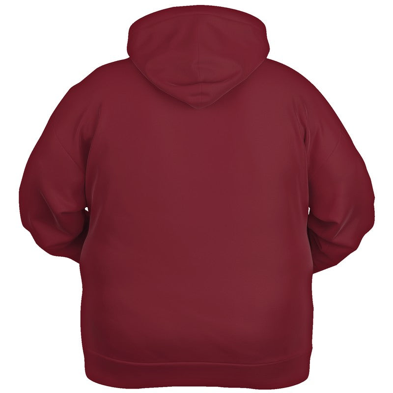 Dark Muted Red Hoodie PLUS (RPI2-MU-DA) - Ghost Back PLUS