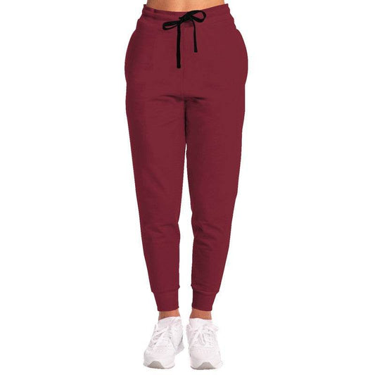 Dark Muted Red Joggers (RPI2-MU-DA) - Woman Front