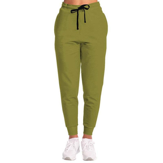 Dark Muted Yellow Joggers (LY2-MU-DA) - Woman Front