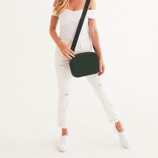 Dark Neutral Green Crossbody Bag (G-NE-DA) - Woman Front