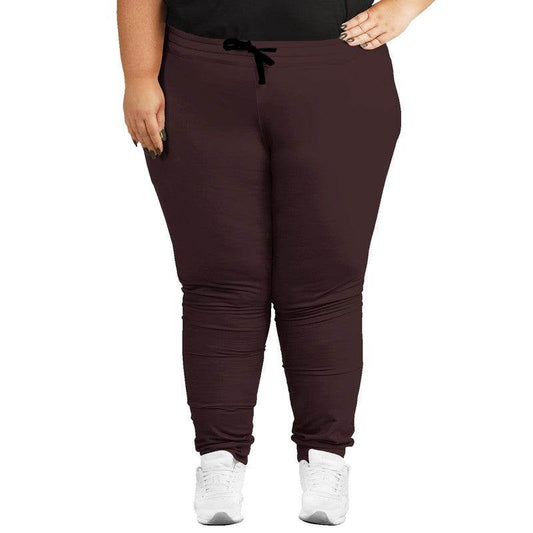 Dark Neutral Red Joggers PLUS (RPI2-NE-DA) - Woman Front PLUS