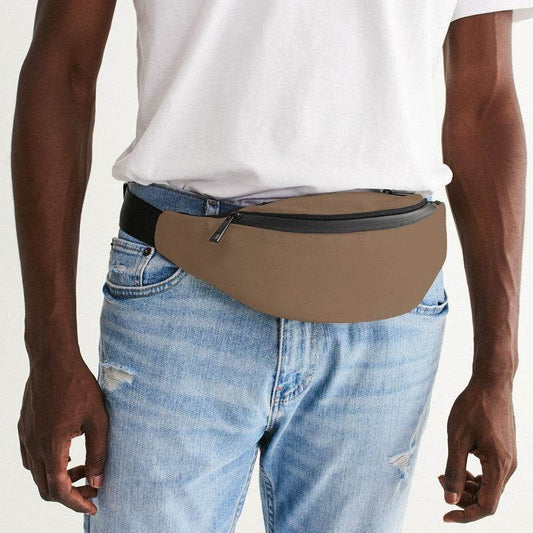 Dark Tan Belt Bag (O-FM-ME) - Man Front CloseUp
